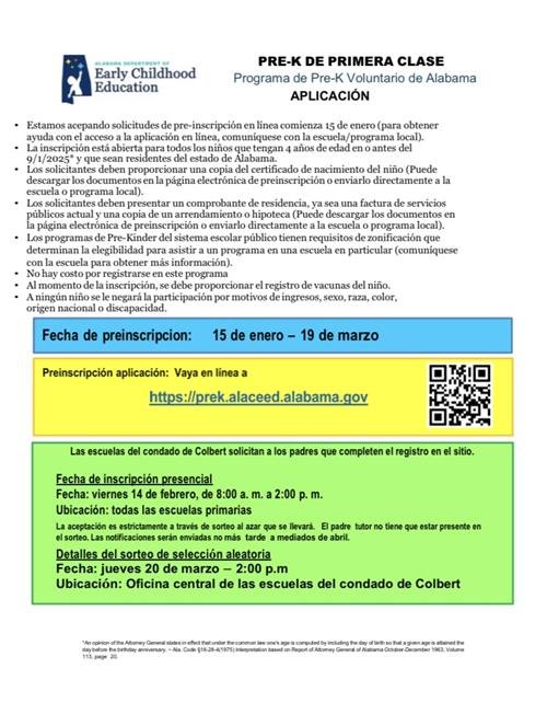 Spanish Pre-K Pre-registration